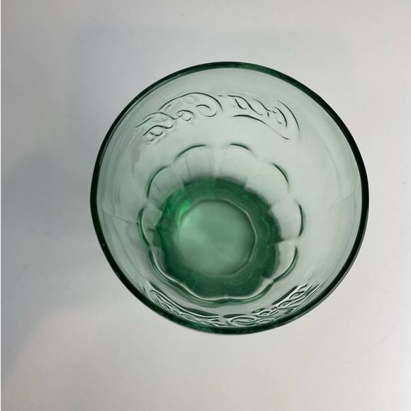 VTG Lot Of Coca Cola Classic Coke Glasses In Georgia Green 4-Piece 17.2oz/510 ml - Picture 5 of 8